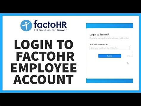 factohr login with company code